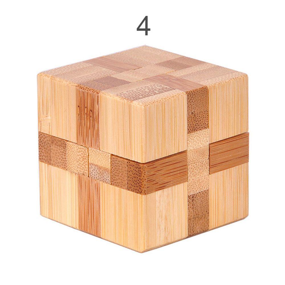 Wooden Small Interlocking IQ Game Puzzle Toy Brain Teaser Classic Toys Kong Ming Lock