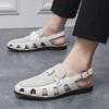 Fashion Brand Men's Fisherman Sandals Beach Shoes New Comfortable and Breathable Summer Hollow Buckle Formal Sandals Beach Shoes