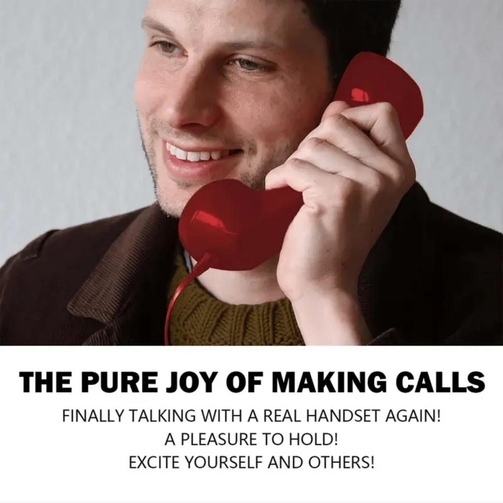 Ретро телефонная трубка Type-C, проводная телефонная трубка для мобильного телефона, винтажная проводная подключаемая трубка 1 м