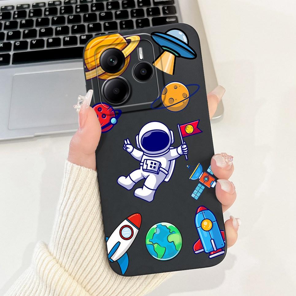 Новый модный чехол для Xiaomi Redmi Note 14 14S 14 Pro Plus, корпус телефона, цветок, бабочка, роскошный, девичий, задняя крышка, мягкий силикон