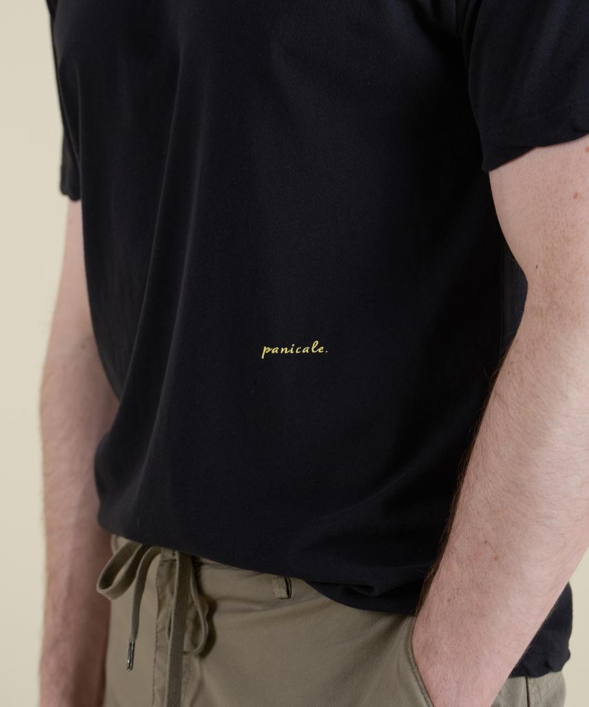 PANICALE Black Vintage Washed T-Shirt (Type B)