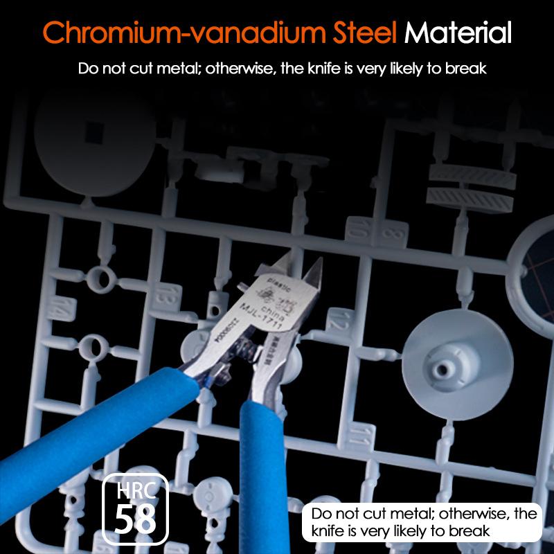 M-1711 Модельные кусачки CR-V Ультратонкие Однолезвийные Инструменты для сборки моделей Gundam для резки и сборки пластиковых моделей Ремонт/Починка