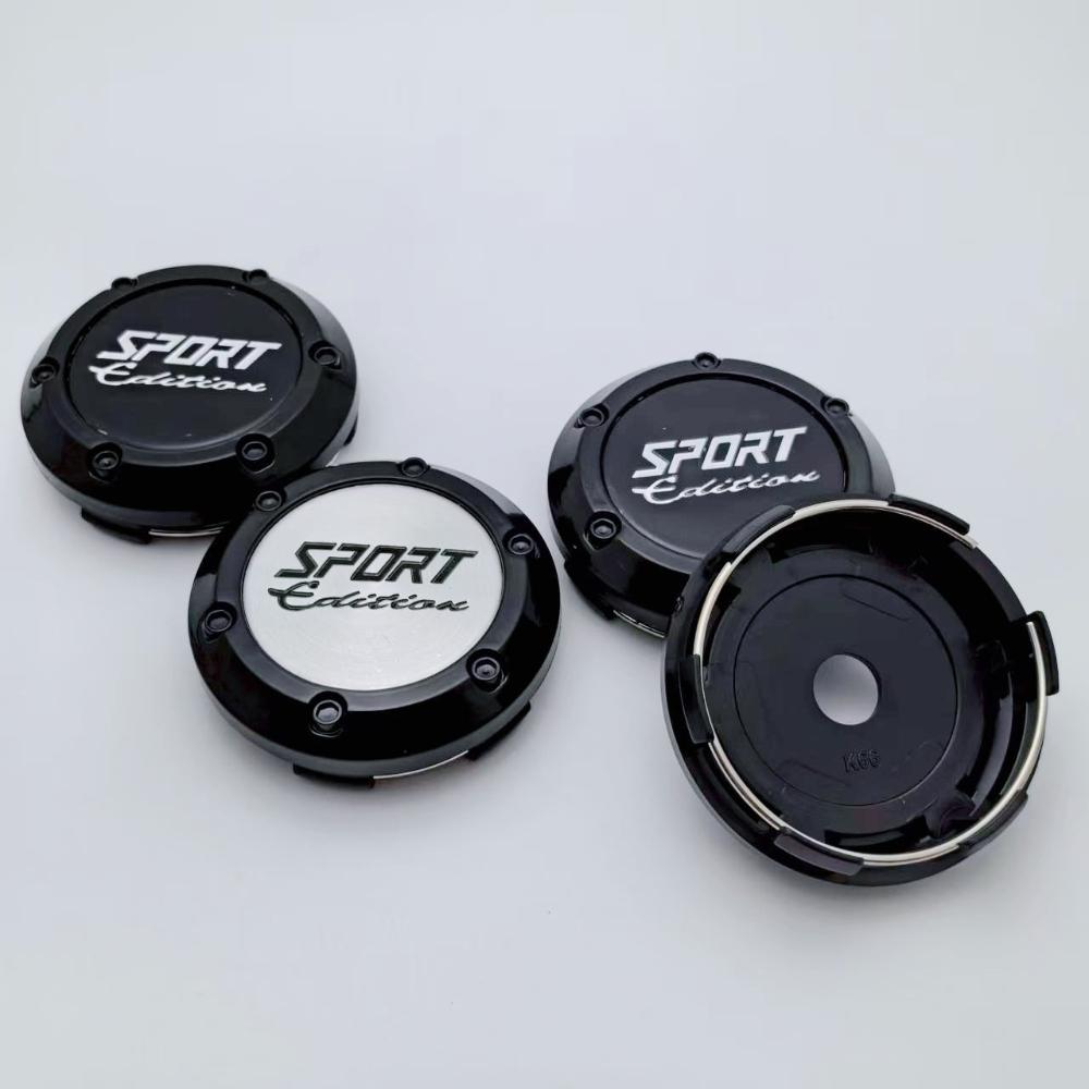 4pcs 66mm Sport Edition Logo Emblem Badge Car Wheel Center Caps Rims Hub Center Dust Cover Wheel Hubcaps Replace Car Accessories