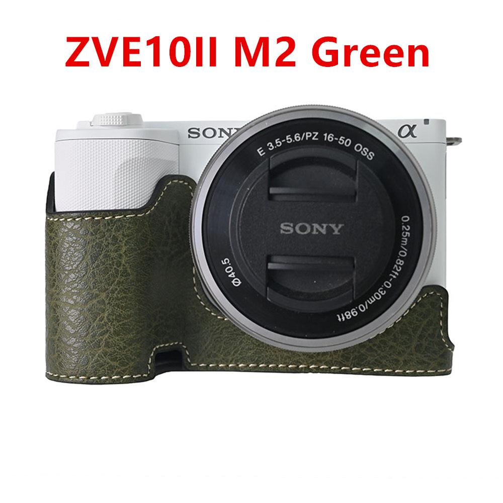 Получехол для камеры для Sony A6700 A6400 A6300 A6100 A6000 ZVE10 ZVE10II ZVE10M2 A7R5 A7CII A7C2 Крышка с открывающимся дном Искусственная кожа