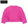 Virgin Wool Side-tie Knit Pullover Top, Women's, Pink, XXS, 1B0KC40R7KH, 2022 Autumn/Winter Collection Tops XXS pinkUsed
