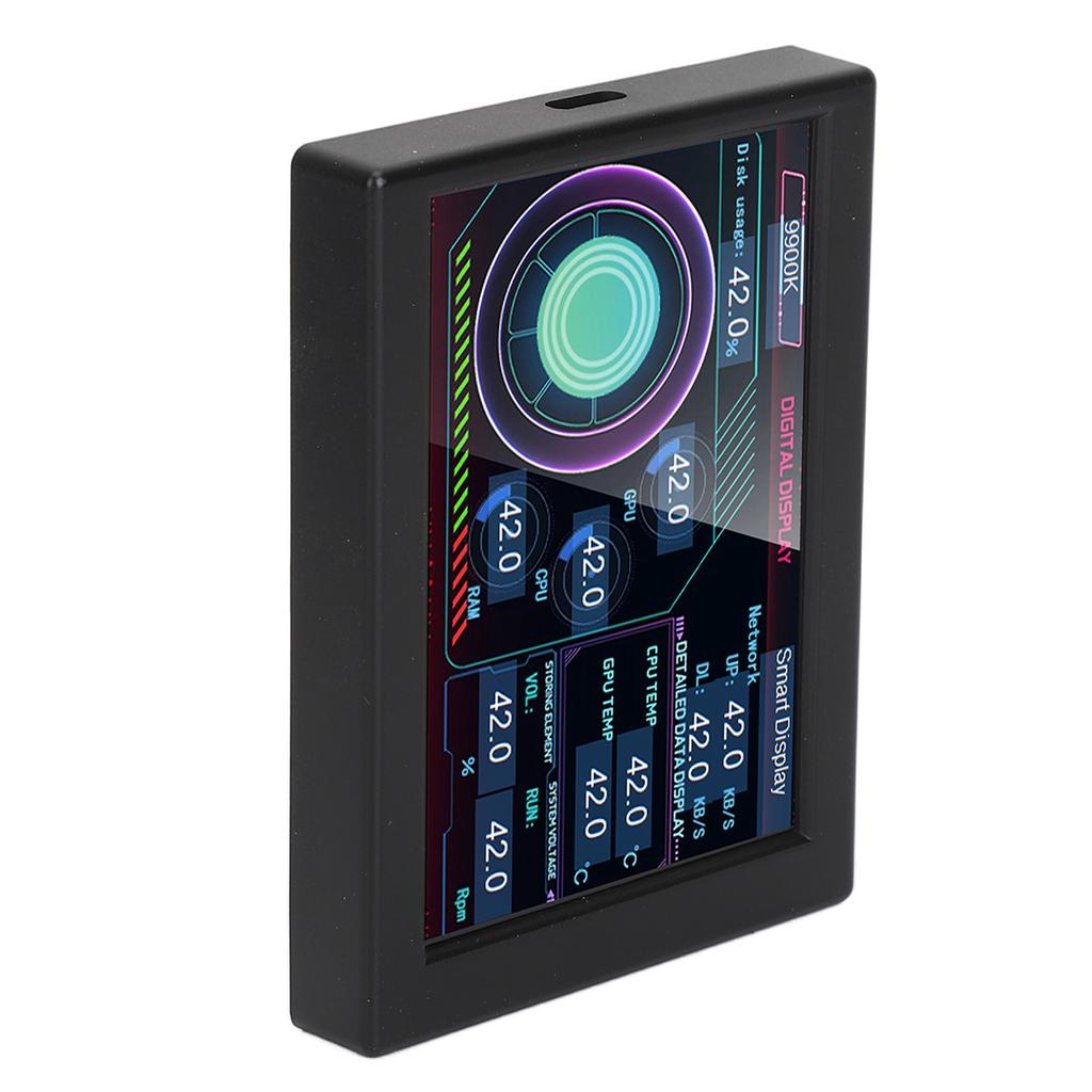 3.5 Inch PC Sensor Panel Display DIY Type C IPS USB PC Temperature Display with Stand