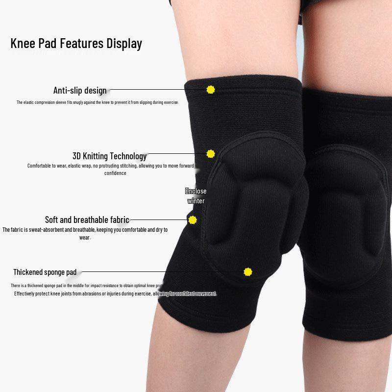 Унисекс спортивные наколенники для волейбола, футбола, йоги, катания на коньках - Защитное снаряжение против падений и столкновений.