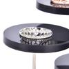 3 Layers Round Acrylic Jewelry Display Stand Necklace Earring Ring Show Rack