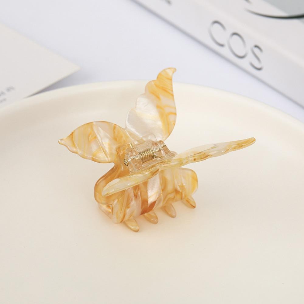 Acetate Fiber Butterfly Hair Claw Colorful Hair Clamps New Hair Clip