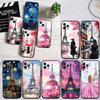 BF87 Париж Эйфелева башня Мягкий чехол для телефона iPhone 16 15 14 13 12 Pro Max Plus Mini