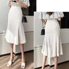 Women's Asymmetric High Waist Irregular Pleated Skirt