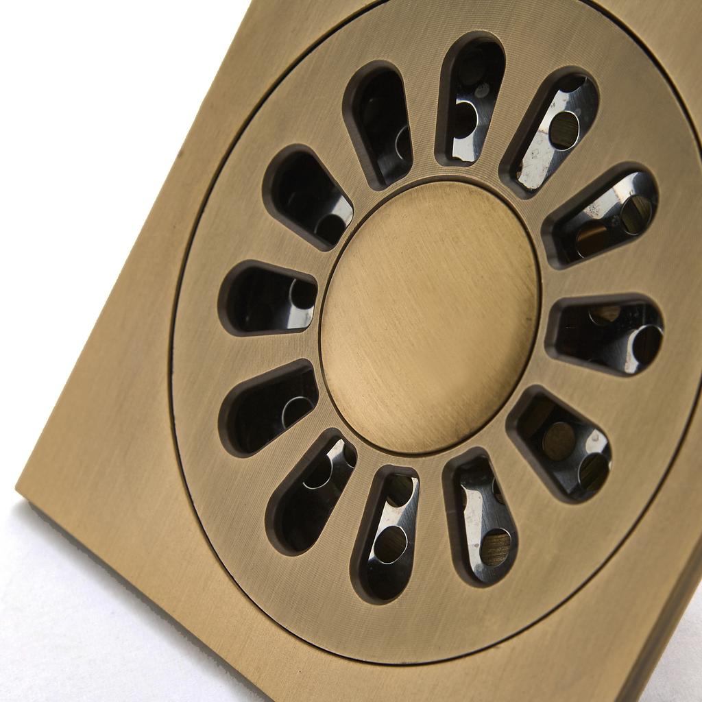 Ванная комната Пол Душевой Слив Квадратный Нержавеющая Сталь Антизапах Слив