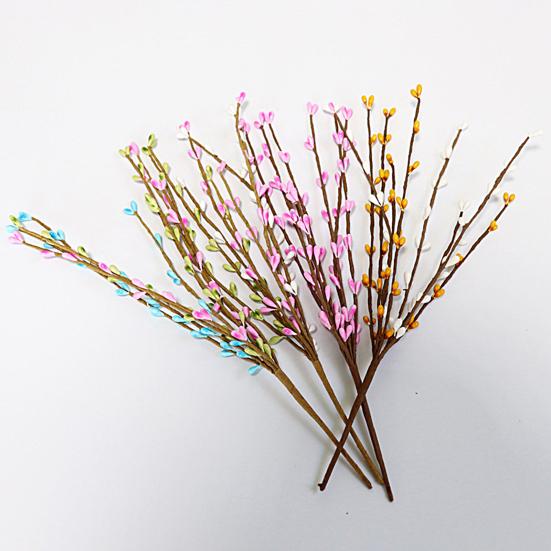 Искусственные растения, привлекательные заусенцы, долговечные стебли искусственных цветов, украшение для пасхальной вечеринки для дома