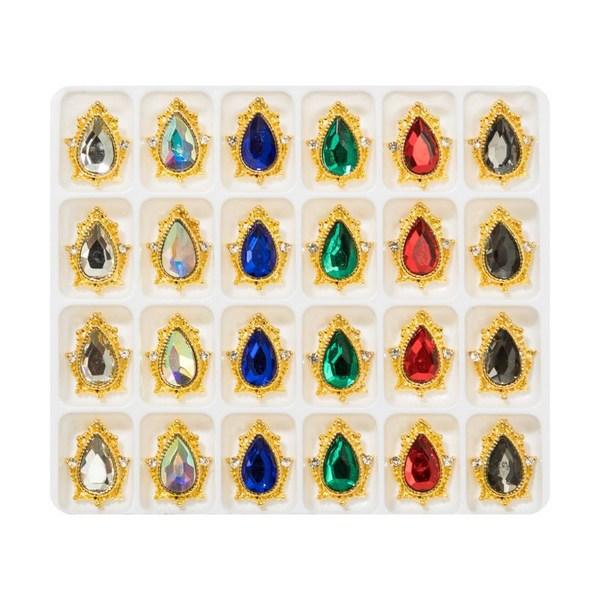 Nail Materials, One Set of Jewelry, Nail Stone Set, Gorgeous Drop Frame, 1 Set