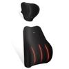 FAHRFIT Car Cushion for and Memory Foam Lumbar Polyurethane Black Waist, Head, Posture, Support, Foam,
