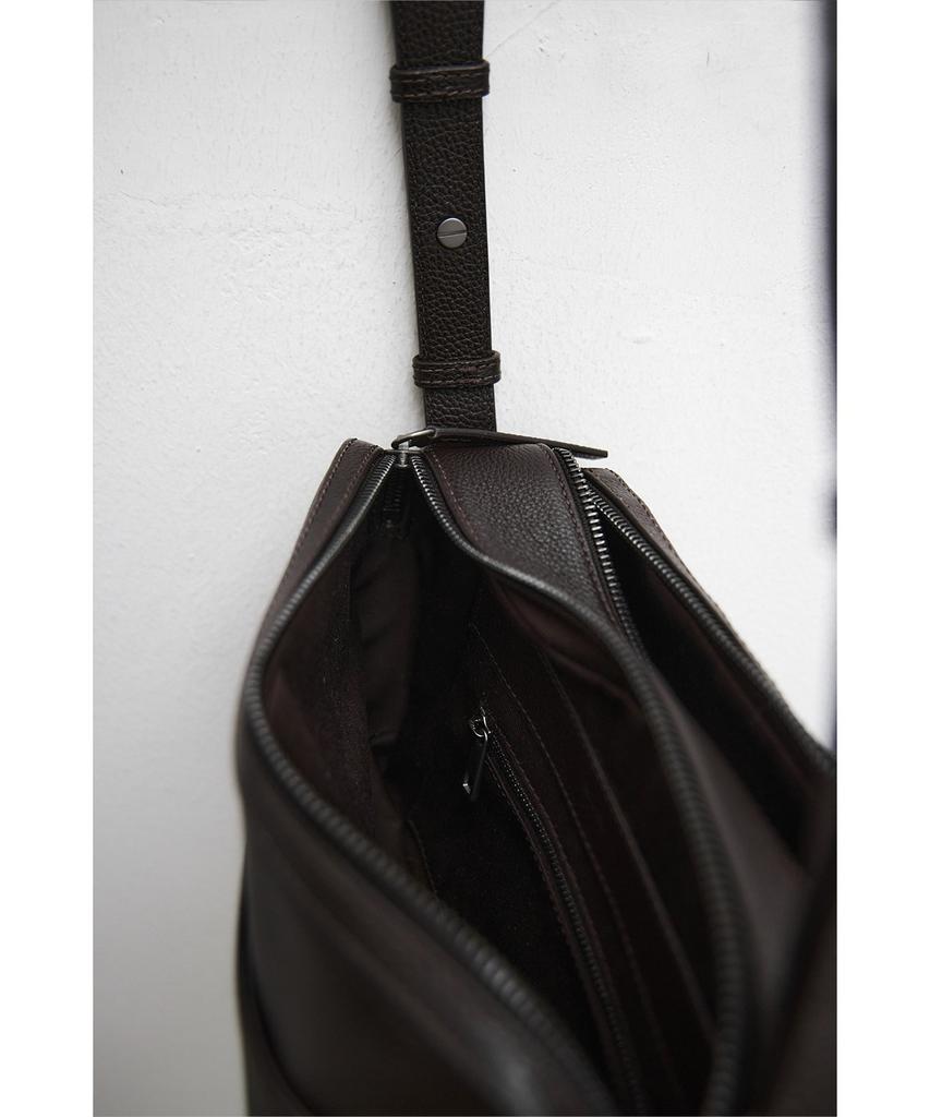 Youth Leather Camera Bag - Brown