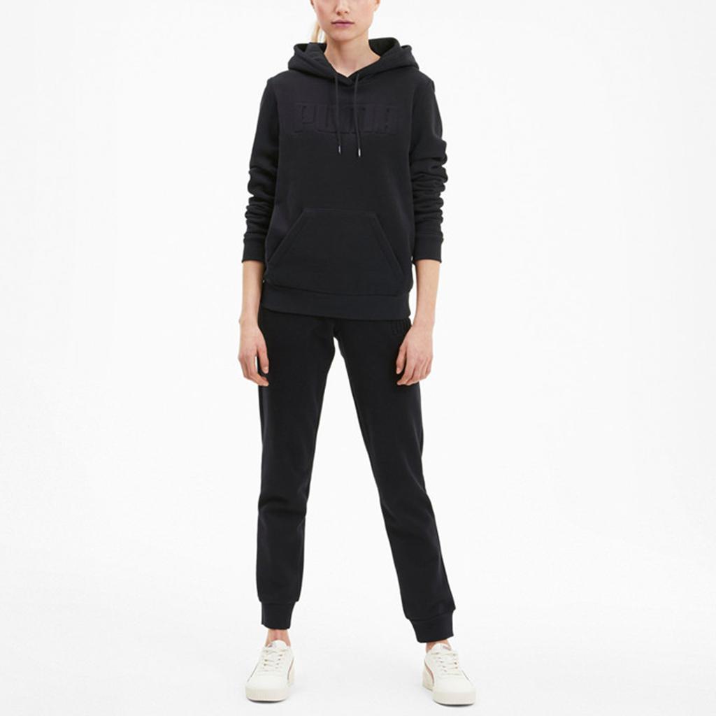Puma Casual Sports Hoodie Long Sleeve Women Hoodies Black 585214-01