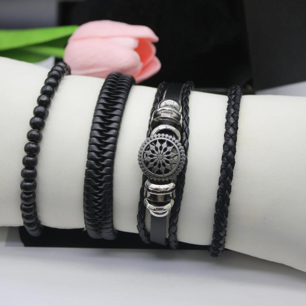 5 шт. Набор Мужские повседневные модные кожаные ремешки Мужские часы Браслеты Коробка Новые самые продаваемые товары для мужчин