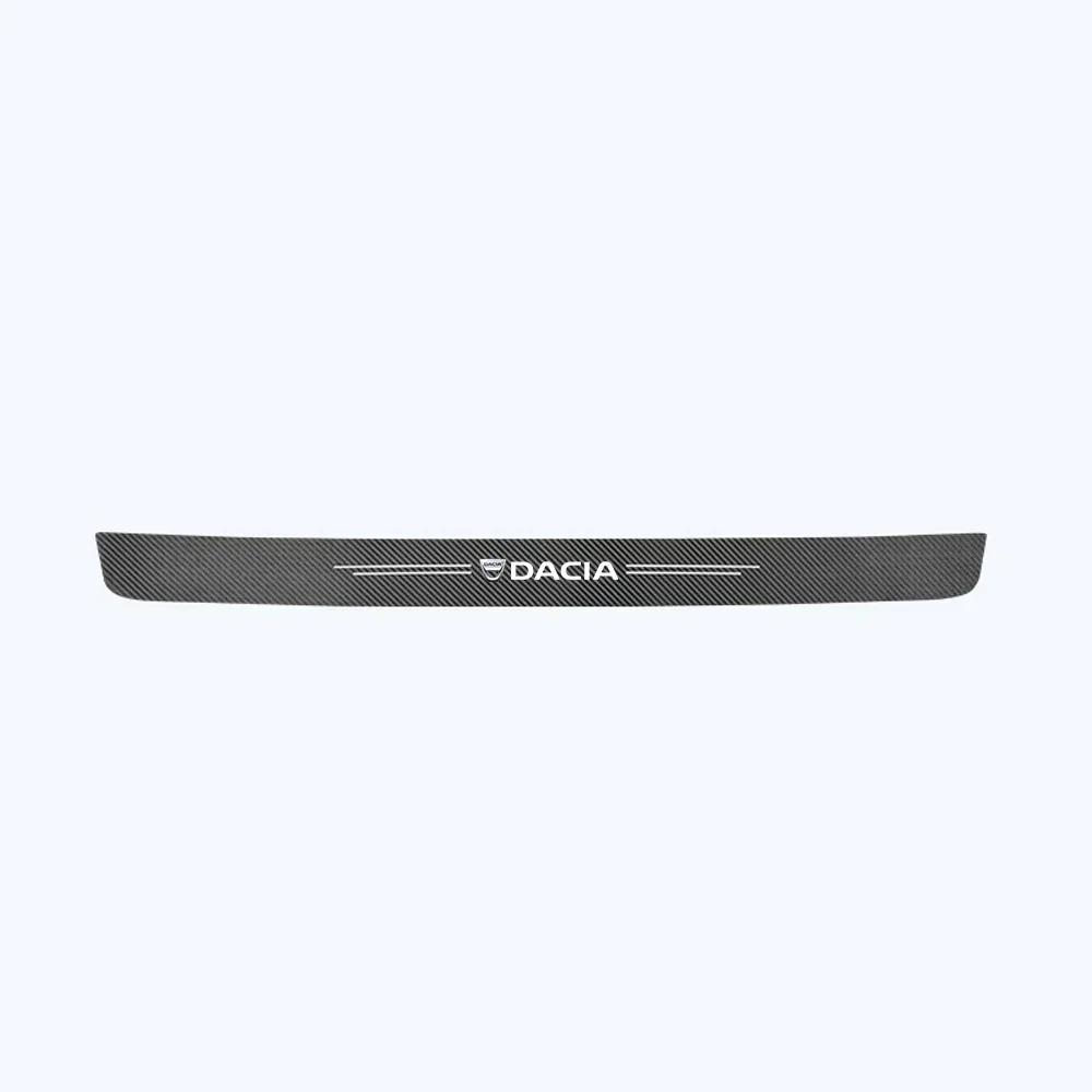 1Pc Car Rear Door Trunk Bumper Guard Protector Sticker for DACIA Spring Logan Duster Sandero Lodgy Bigster Stepway Dokker Jogger
