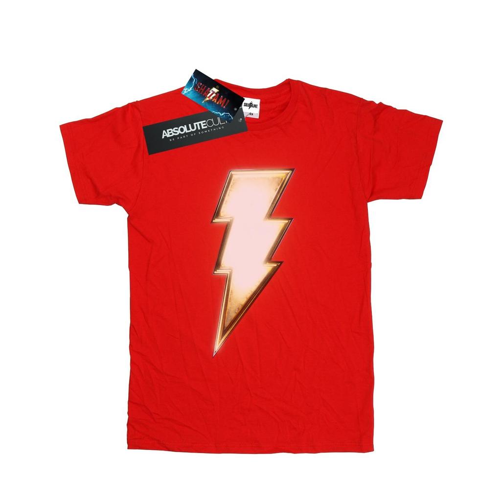 DC Comics Mens Shazam Bolt Logo T-Shirt