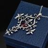 Vampire Diaries Necklace Fashion Vintage Sacred Heart Gem Crystal Cross Long Chain Pendant Necklace