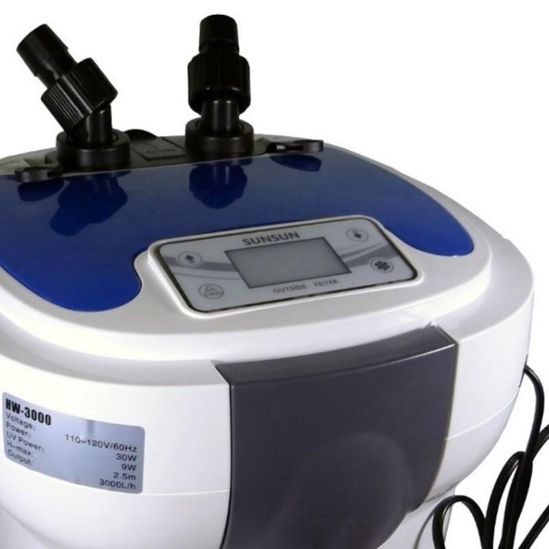Sunsun Hw-3000 Lcd + Uv - External Filter 1200 - 3000L/H