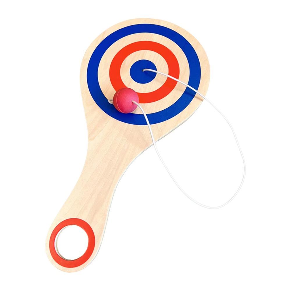 Elastic String Wooden Paddle Ball Game Wooden Paddles with Ball Hand Eye Coordination