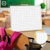 SCRIBBLEDO 11”x14” Large Graph Dry Erase Grid Board Double-Sided White Board .75” Cells Drawing Math Grid Lines Graphing Charts Whiteboard for