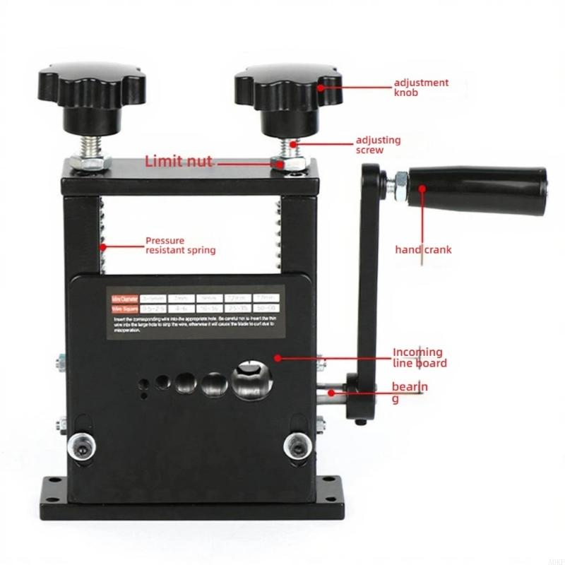Машина для зачистки кабеля Машина для зачистки проводов для дрели, электропривода или ручного привода Инструмент для зачистки проводов A0KF