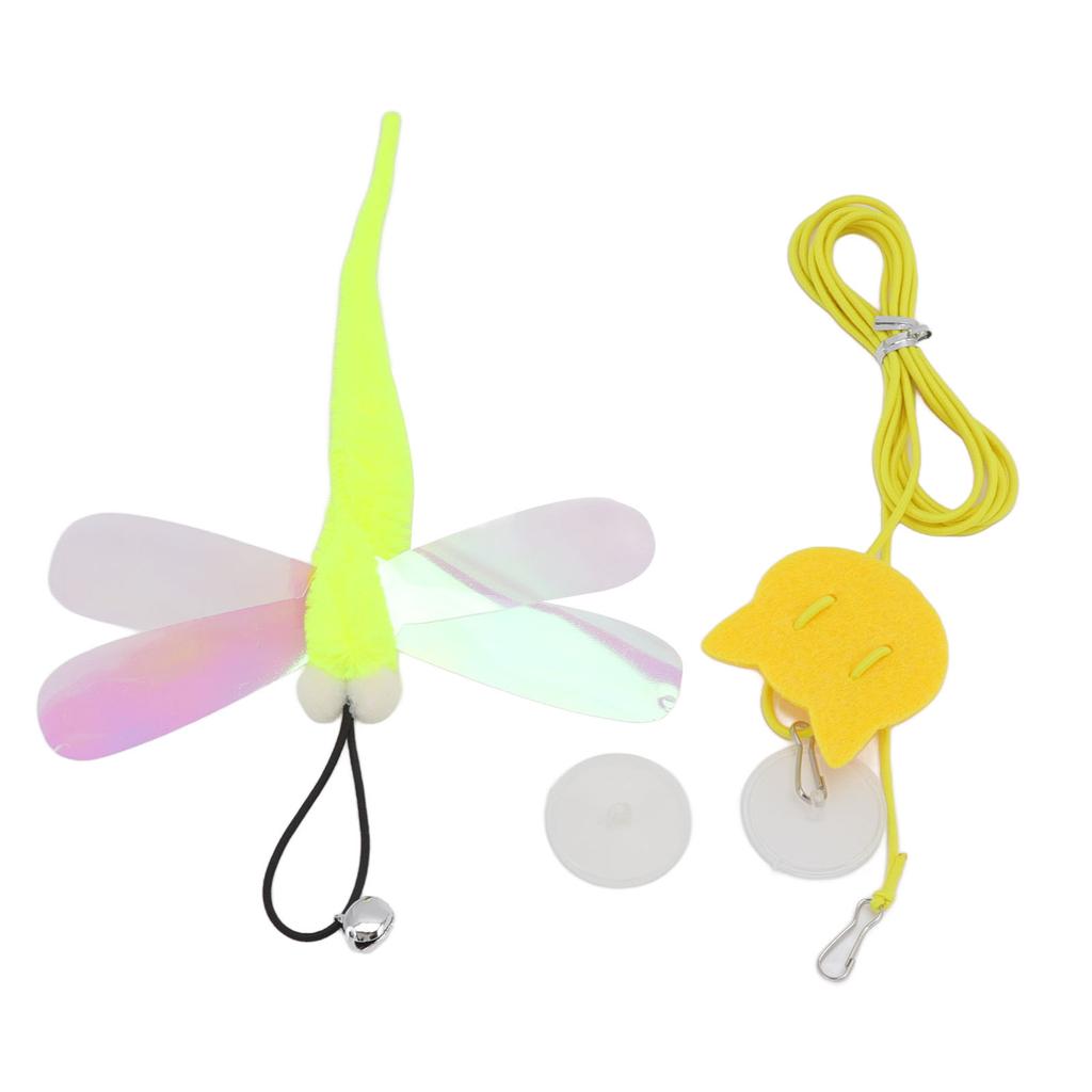 Подвесная игрушка для кошек, регулируемая интерактивная, бесследная, крючок, эластичный шнур, колокольчик, дверная подвесная игрушка для кошек