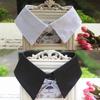 Cotton Shirt Fake Collar Tie Vintage Women Solid Color Detachable Collar False Collar Lapel Blouse Top Clothes Accessories