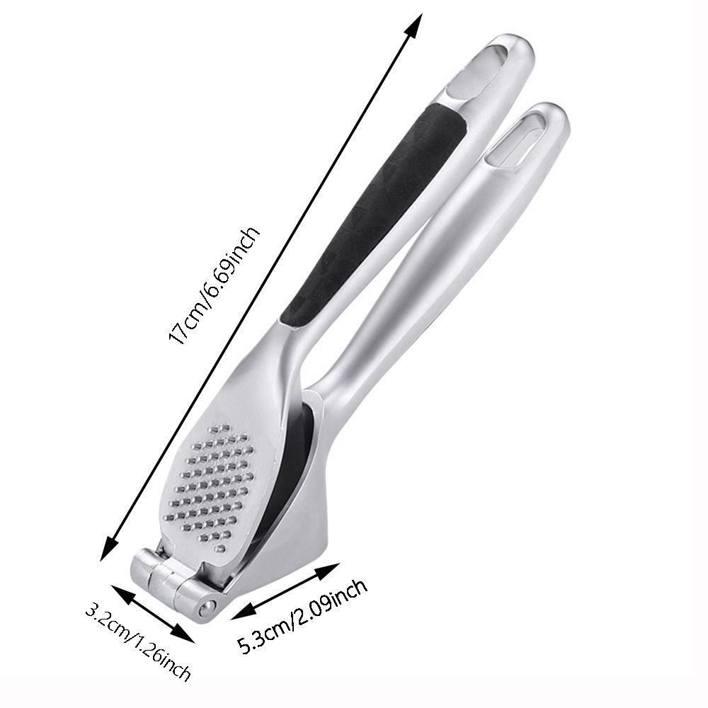Zinc Alloy Garlic Presser Easy To Squeezable Heavy Duty Garlic Mincer Ergonomic Handle Easy to Clean Ginger Crusher Home Use