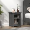 VidaXL Bedside Table Grey 40x35x55 Cm Solid Pine Wood 820960