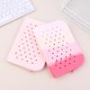 Soft Silicone Pencil Case Zipper Pouch Waterproof Lightweight Storage Bag for Kids School Office Writing Tools