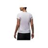 Jordan Slim Fit Printed Comfortable Short Sleeve T-Shirt Women Tops White FN5724-101