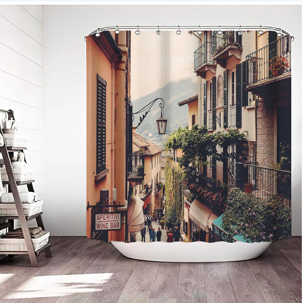 JINRUN Bathroom Thickened Waterproof Curtain Mildew Proof Shower Curtain Shower Partition Curtain Shower Curtain Bathroom Curtain Free Perforation