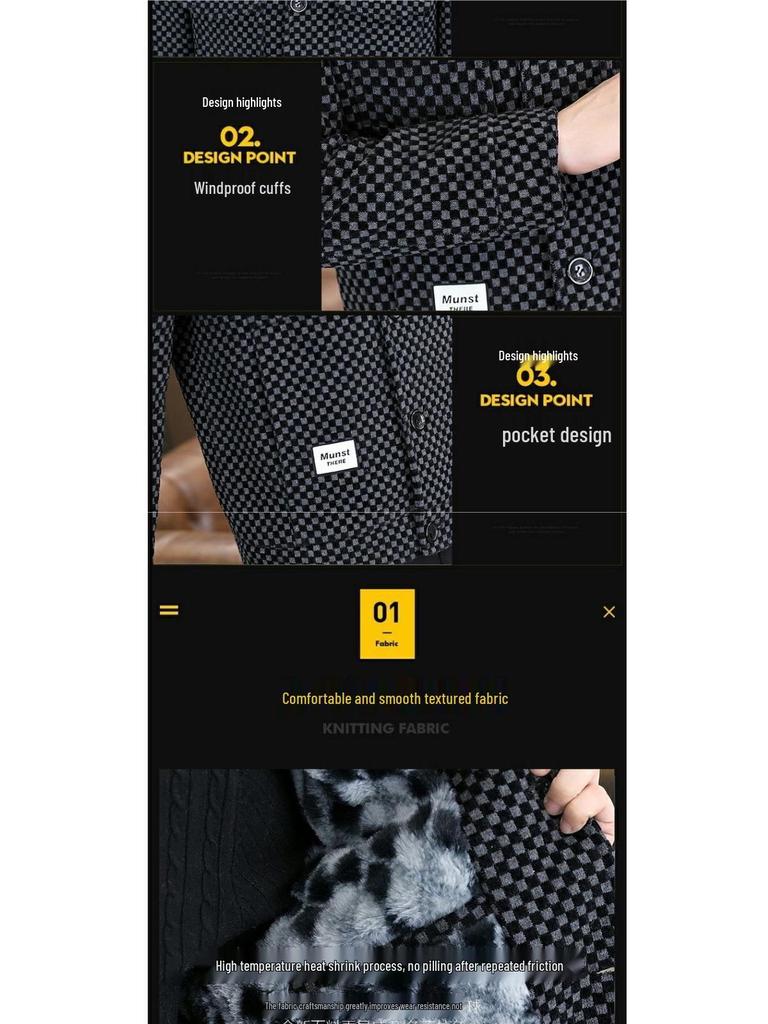 Мужская клетчатая флисовая куртка: Теплая, стильная одежда для зимы и осени