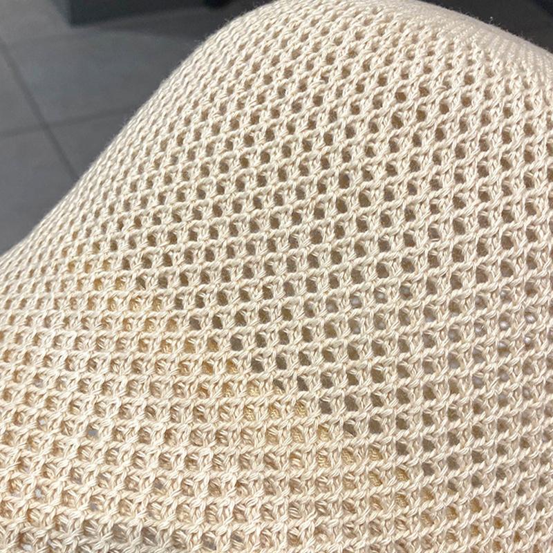 Женская шляпа-ведро, летняя, с вырезом, тонкая, дышащая, солнцезащитная шляпа, женская пляжная панама, кепка, складная, для отдыха на природе, рыболовная кепка