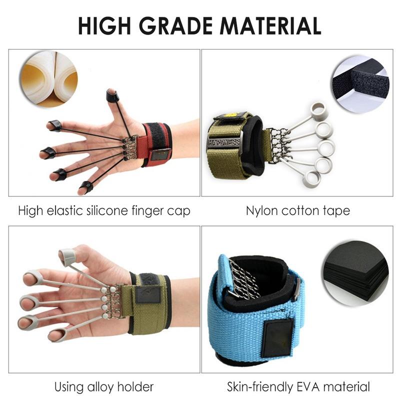 OLIKEI 10-75 фунтов силиконовый тренажер для сгибания и разгибания пальцев, усилитель рук, тренажер для йоги, реабилитации пальцев, захват для пальцев