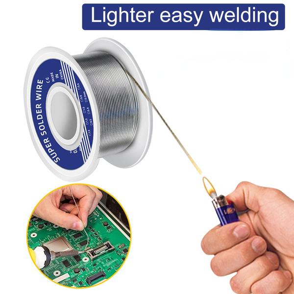 Зажигалка 0,8 мм, сварочная проволока для припоя, порошковая низкотемпературная сварочная оловянная проволока из нержавеющей стали