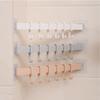 Plastic Wall Hanging Hooks Key Holder Wall Door Clothes Hanger Rack for Bathroom Organizer Save Space Rack