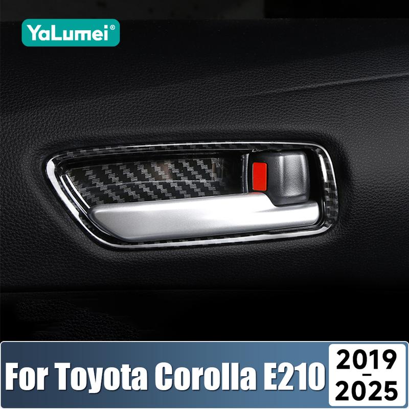 Для Toyota Corolla E210 2024 2025 Гибрид ABS Накладка-молдинг на внутреннюю ручку двери автомобиля Наклейки