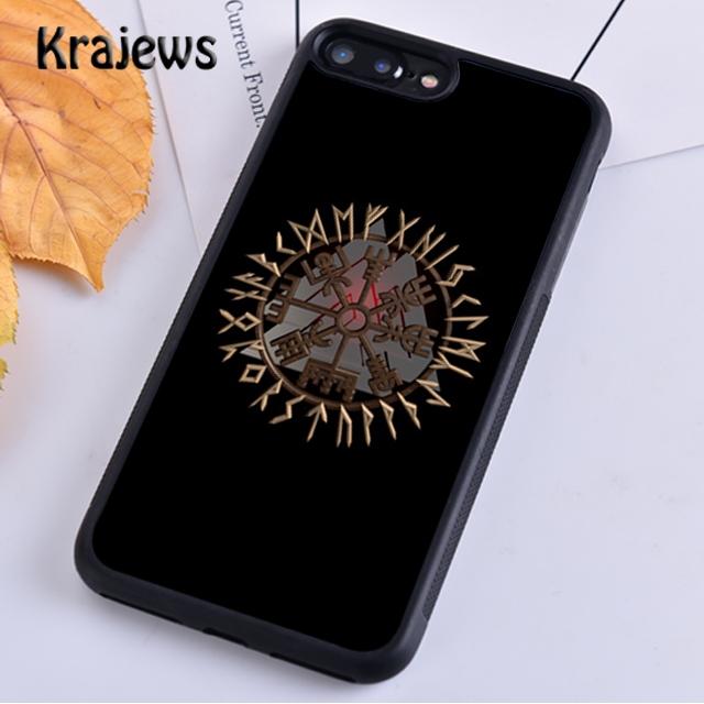 Чехол для телефона Krajews Viking Vegvisir Odin Nordic для iPhone 14 5 SE 6s 7 8 plus XR XS 11 12 13 pro max Samsung S21 S22ultra