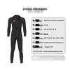 Men's 5mm Thickened Warm Wetsuit, Long Sleeve & Pants for Deep Diving & Winter Swimming