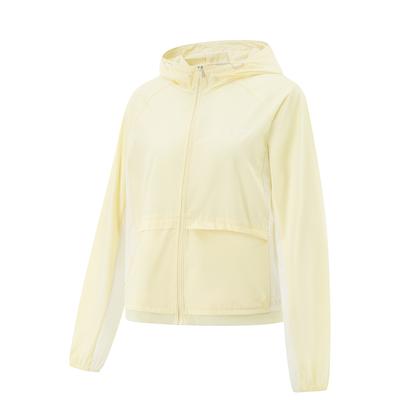 Куртка Li Ning Fitness Series с длинным рукавом Ice Feel Comfortable UV Protective Jacket Женская куртка Light-Goose-Yellow AFDV156-6