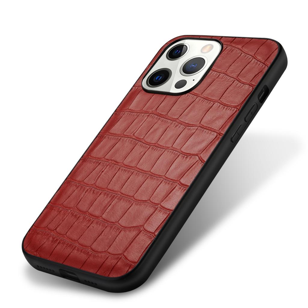 Роскошный Чехол из Натуральной Кожи Крокодила Для iPhone 15 16 14 13 11 12 Pro Max 7 8 Plus X XR XS Ударопрочный Чехол
