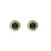 Emerald Green Retro Diamond Square Earrings - 2024 Trendy Versatile Ear Clips for Women
