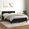 Maison Exclusive - Sommier À Lattes De Lit Avec Matelas Noir 140x200 Cm Velours