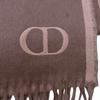 Pristine DIOR Stall CD logo embroidered fringe scarf Pink silk mens 93C0015DH001 Used