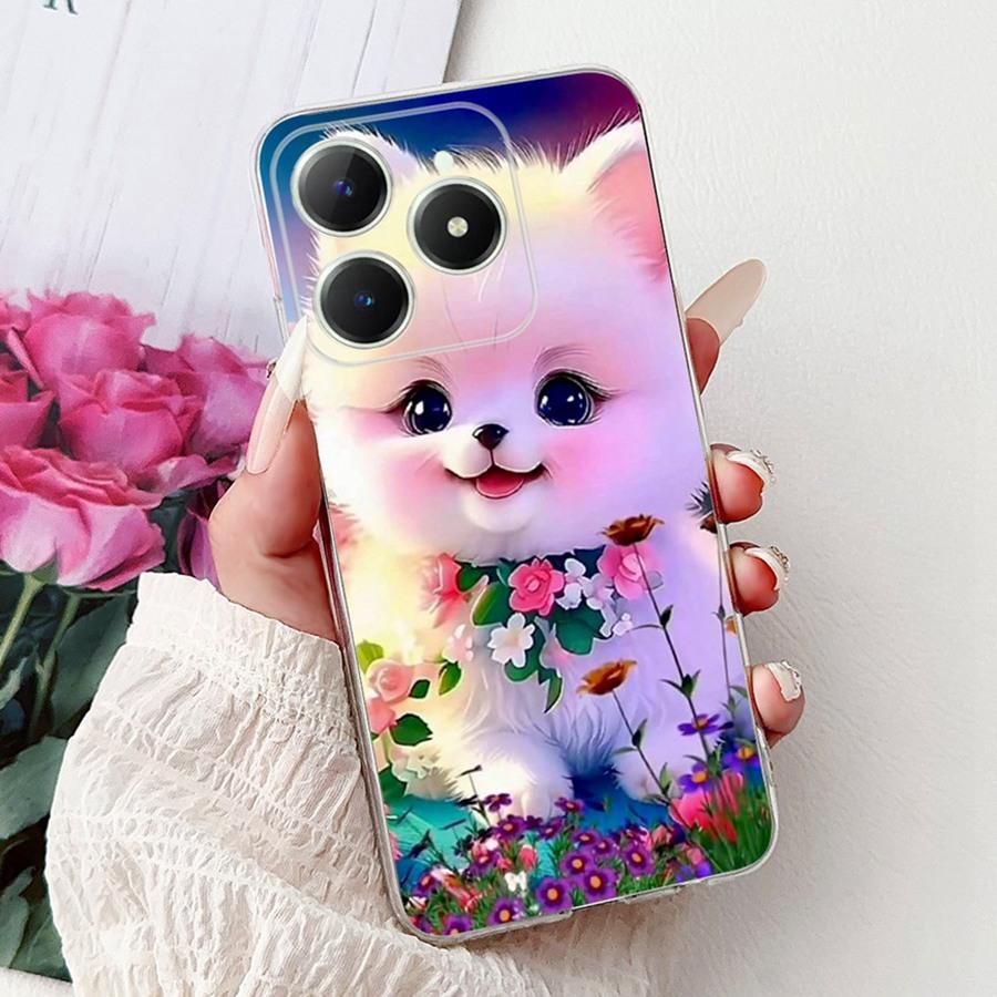 Для OPPO Realme C61 C63 Чехол C 61 RMX3939 Новый дизайн ТПУ Мягкий силикон Ударопрочный Coque Funda Для RealmeC63 C6 1 Чехол для телефона